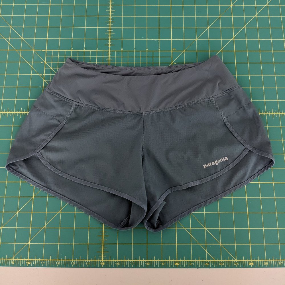Patagonia Strider Running Shorts Plume Grey Size XS